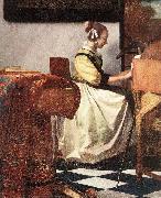 VERMEER VAN DELFT, Jan The Concert (detail) rey oil on canvas